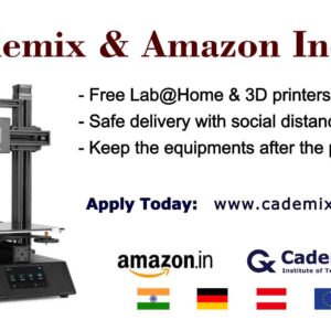 Cademix Amazon India Labathome 3DPrinter Pathway Remote Lab Lockdown offer workathome
