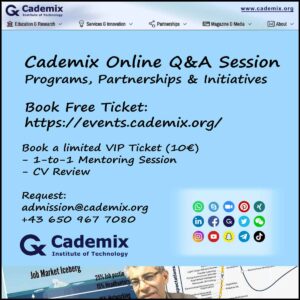 Cademix Event Online VIP Ticket CV Resume Writing Tips