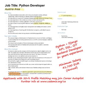 Cademix-JobBase-Python-Austria