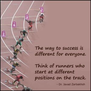 Way to success Runner track Quote Javad Zarbakhsh